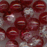 Crashed Beads, ruby
