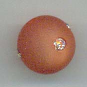 Polaris Strass Perle 10mm, orange